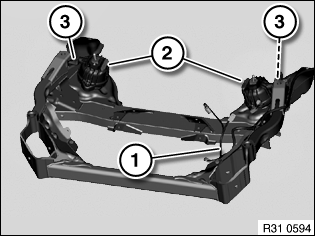 31 11 001 Replacing front axle support
