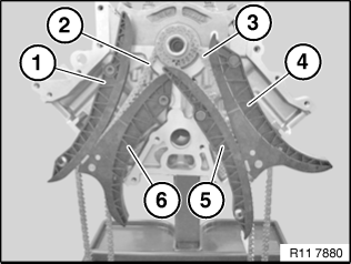 11 31 052 Replacing both timing chains (S63T 0)