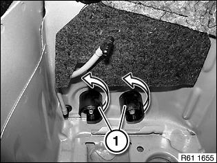 61 11 ... Install the repair cable for the positive battery cable VVT