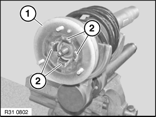 31 31 041 Replacing front left or right spring strut (M3, M Coupé)