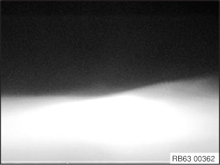 63 10 ... Light patterns from different low-beam headlight types