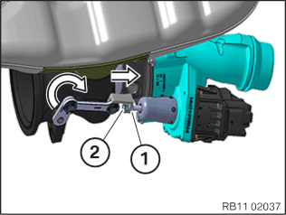 Remove and install or replace the electrical actuator drive for the