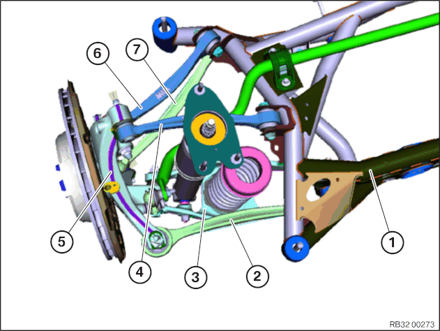33 00 ... Rear axle: wheel/chassis alignment check must be carried out ...