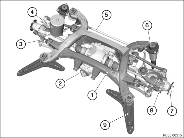 33 Rear axle layout