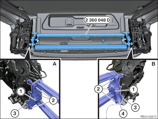 54 37 160 Removing and installing rear module