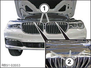 Rep. bottom automatic air flap control (after vehicle diagnosis)