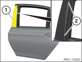 Replacing rear left or right door window
