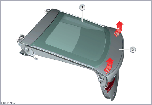 Active rear spoiler