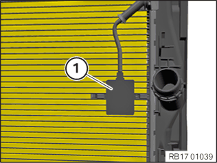 13 62 608 Removing and installing radiator sensor (environmental air ...