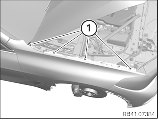 Replace right front side panel