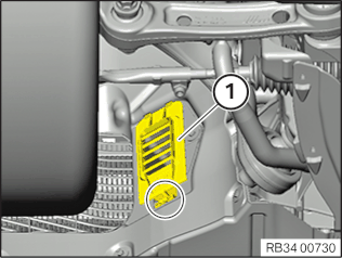 Removing and installing both the covers for the brake air duct