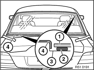 51 31 200 Removing and installing rear window