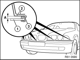 51 11 000 Removing and installing complete front bumper