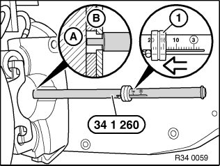 34 00 010 Checking thickness of brake pad