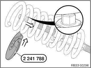 33 53 000 Removing and installing / replacing rear left or right coil ...